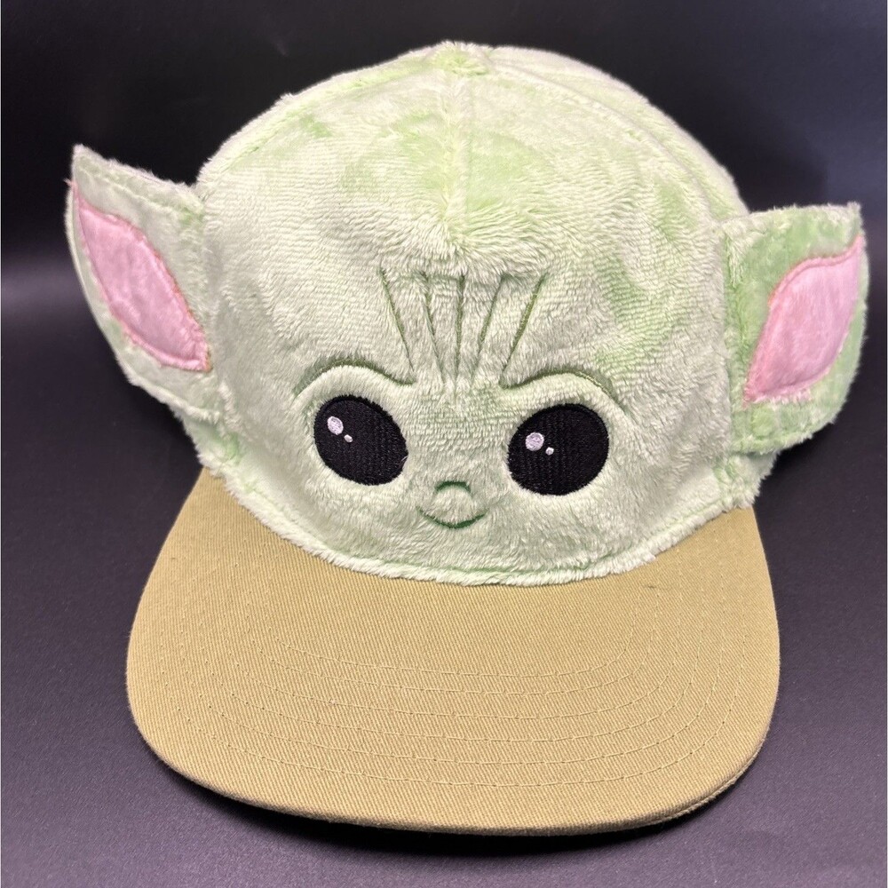 Star Wars Baby Yoda 2022 Fur Snap Back Hat / Cap Green, SHA15451, RN 109028